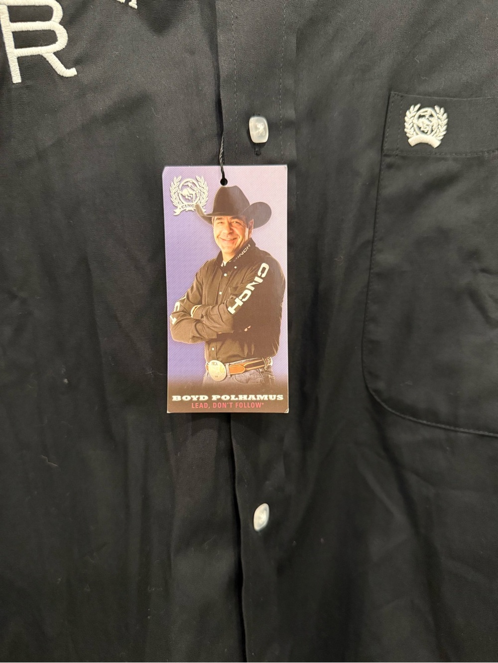 Cinch Bosque Ranch Black Button-Front Western Shirt Jacket - Picture 2 of 7